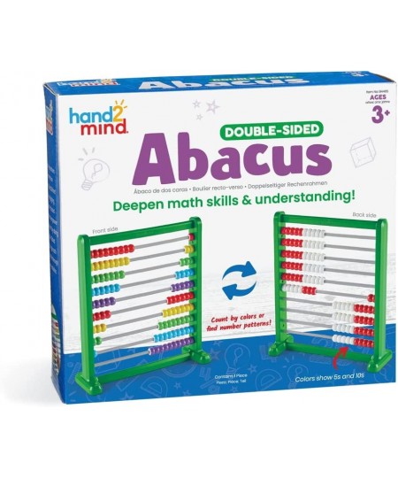 Double Sided Plastic 100 Bead Abacus Abacus for Kids Math Math Manipulatives Kindergarten Counting Rack for Kids Counters for...