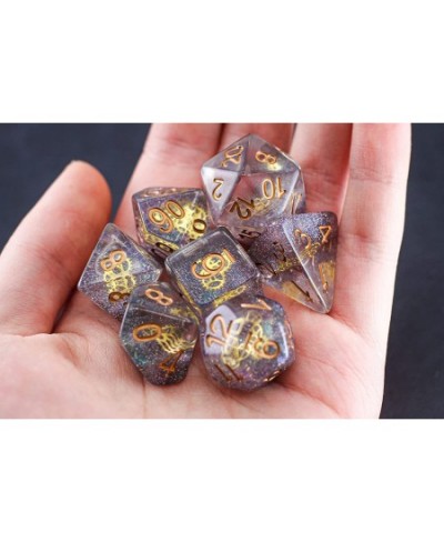 Galaxy Steampunk Gear DND Dice Set for Dungeons and Dragons Gifts D&D D and D Pathfinder Accessories D20 Polyhedral Resin Dic...