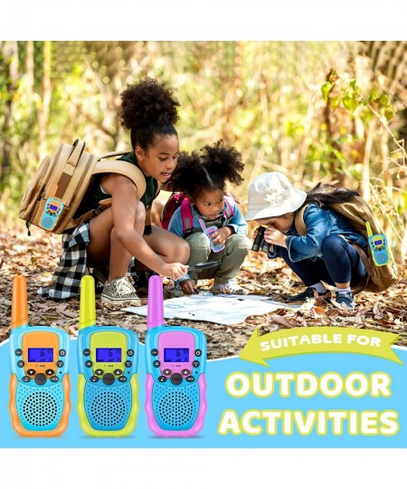 Toys for 4-12 Year Old Boys or Girls 3 Pack Walkie Talkies Outdoor Indoor Stem Toys 3 KM Range 22 Channels 2 Way Radio Gifts ...