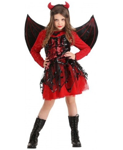 Girl's Sparkling Devil Dress Costume $84.68 - Kids' Costumes