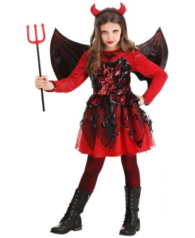 Girl's Sparkling Devil Dress Costume $84.68 - Kids' Costumes