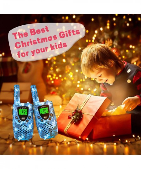 Walkie Talkie for Kids 2 Pack 4 Miles Long Range Rechargeable Walkie Talkie 22 Channels with Flashlight Adventure Toys for 3 ...