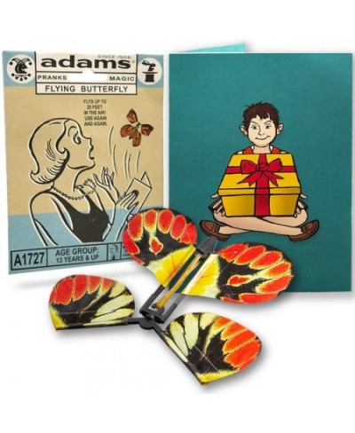 Adams Pranks and Magic Flying Butterfly Card Prank Complete with Greeting Card Ready to Load $16.11 - Gags & Practical Joke Toys