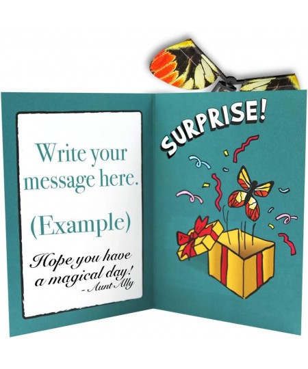 Adams Pranks and Magic Flying Butterfly Card Prank Complete with Greeting Card Ready to Load $16.11 - Gags & Practical Joke Toys