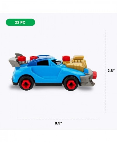 Take Apart Racer - 22 Piece Kids and Toddler Take Apart Car - Toy Car Race Car Set for Boys and Girls Ages 3 and Up - Take Ap...