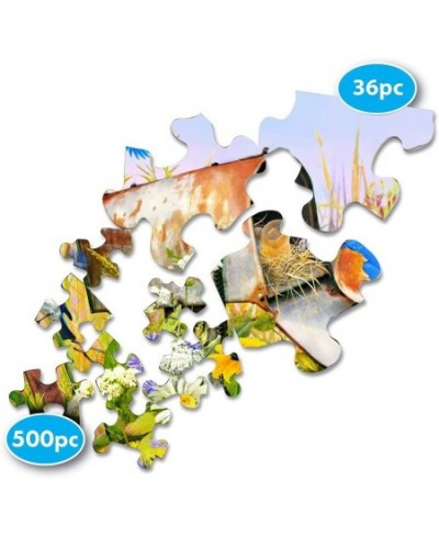 Springbok's 36 Piece Jigsaw Puzzle Blue Birds - Made in USA $31.29 - Jigsaw Puzzles