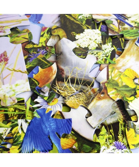 Springbok's 36 Piece Jigsaw Puzzle Blue Birds - Made in USA $31.29 - Jigsaw Puzzles