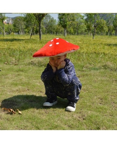 Red Mushroom Hat Toad Hat Mushroom Costume Party Funny Decoration Hat for Kids (White and Red) $15.68 - Kids' Party Hats