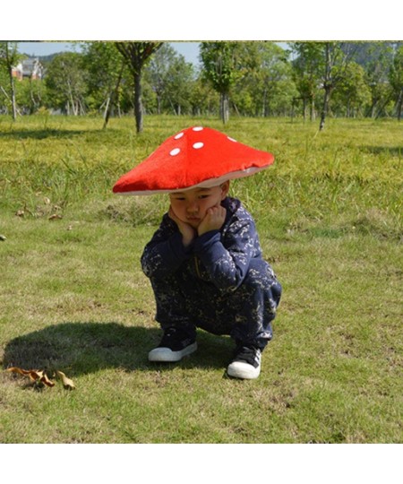 Red Mushroom Hat Toad Hat Mushroom Costume Party Funny Decoration Hat for Kids (White and Red) $15.68 - Kids' Party Hats