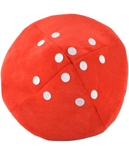 Red Mushroom Hat Toad Hat Mushroom Costume Party Funny Decoration Hat for Kids (White and Red) $15.68 - Kids' Party Hats