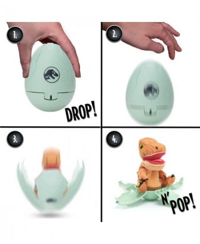 Stuff Jurassic World Drop 'n Pop Dino - T Rex | Dinosaur Egg with Pop-up Plush Toy | Official Dominion Merchandise Gifts and ...