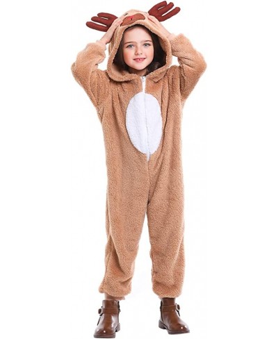 Christmas Costume Reindeer Child Pajamas Costume Unisex Deer Animal Onesie Party Jumpsuit $46.18 - Kids' Costumes