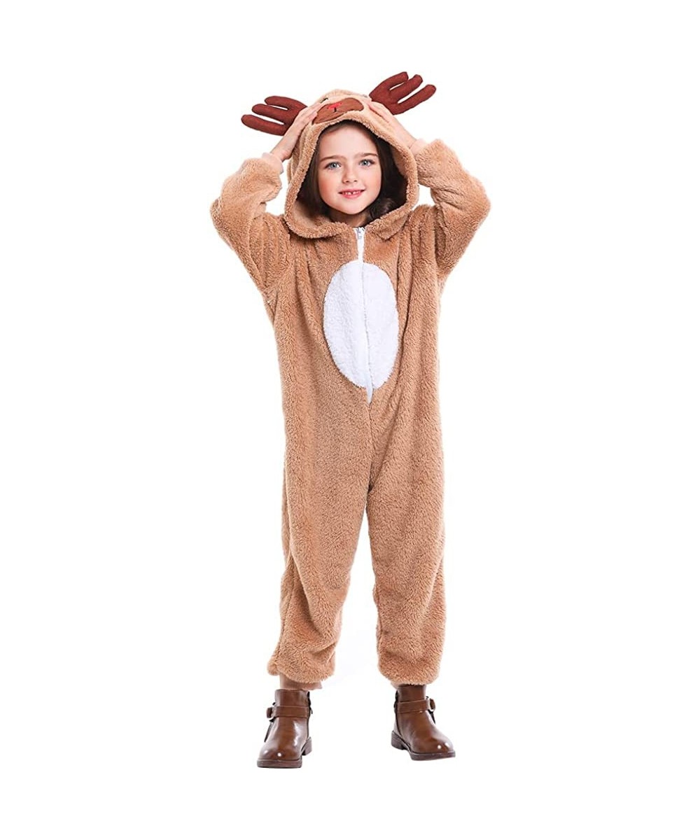 Christmas Costume Reindeer Child Pajamas Costume Unisex Deer Animal Onesie Party Jumpsuit $46.18 - Kids' Costumes