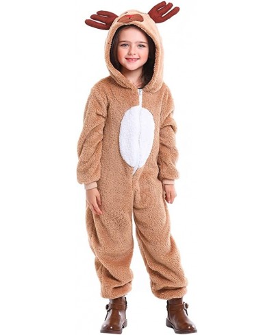 Christmas Costume Reindeer Child Pajamas Costume Unisex Deer Animal Onesie Party Jumpsuit $46.18 - Kids' Costumes