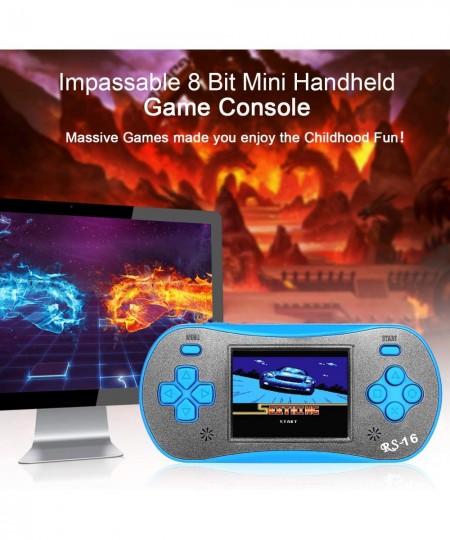 Handheld Game Player for Kids Adults- RS16 Portable Classic Game Controller Built-in 260 Game 2.5 inch LCD Retro Arcade Video...