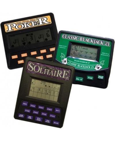 3 in 1 Gambling Handheld Video Game Pack - Solitaire Handheld Game - Blackjack Handheld Game - Poker Handheld Game $65.15 - K...