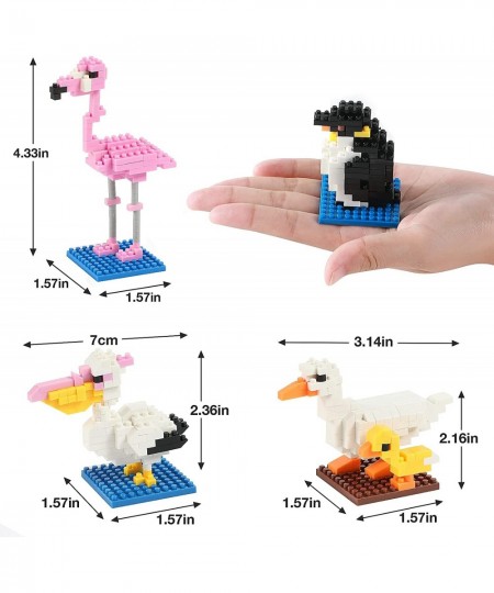 12 PCS Party Favors for Kids Mini Animals Building Blocks Sets Birds Party Favor Blocks Set $35.21 - Toy Building Sets