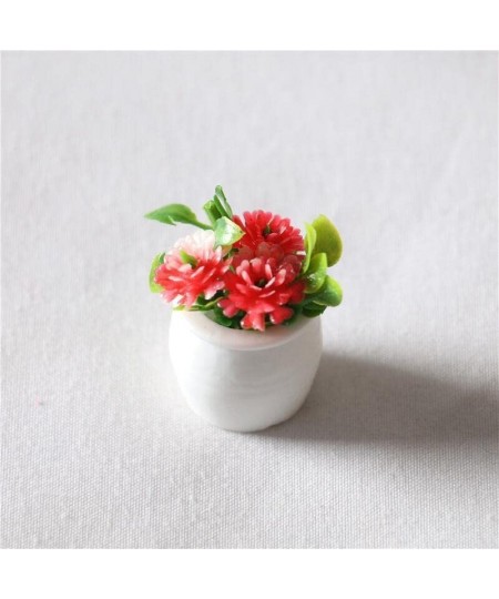 Dollhouse Decoration Accessories 5 PCS Miniature Scene Model Mini Simulation Flower Plant Pot $17.44 - Dollhouse Accessories