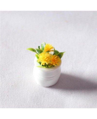 Dollhouse Decoration Accessories 5 PCS Miniature Scene Model Mini Simulation Flower Plant Pot $17.44 - Dollhouse Accessories