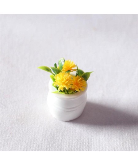 Dollhouse Decoration Accessories 5 PCS Miniature Scene Model Mini Simulation Flower Plant Pot $17.44 - Dollhouse Accessories