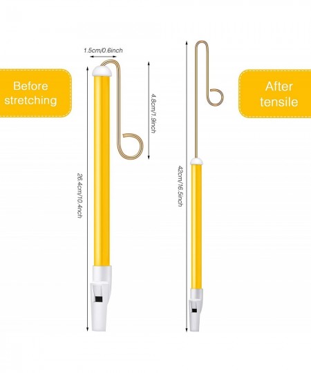 2 Pieces Slide Whistle Toy Slide Whistle Musical Instrument Sliding Whistle for Parent-Child Games Party Favors (Yellow and R...