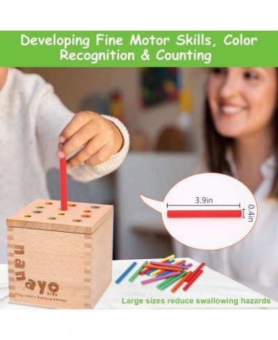 4-for-1 Play Kit Includes Object Permanence Box Montessori Coin Box Carrot Harvest Game Matchstick Color Drop Game – Montesso...