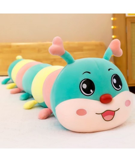 27.5 Inch Caterpillar Stuffed Animals Colorful Caterpillar Plush Toys Hugging Pillow Novelty Jumbo Soft Caterpillar Plushies ...