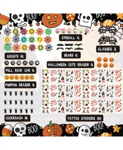 228 Pieces Halloween Toys Bulk Halloween Party Favors Halloween Prizes Halloween Assortment Toys for Halloween Tricks or Trea...