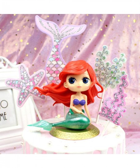 Cute Mermaid Doll Cake Toppers Birthday Cake Decoration Wedding Party Supplies for Birthday Mermaid Theme Party Under the Sea...