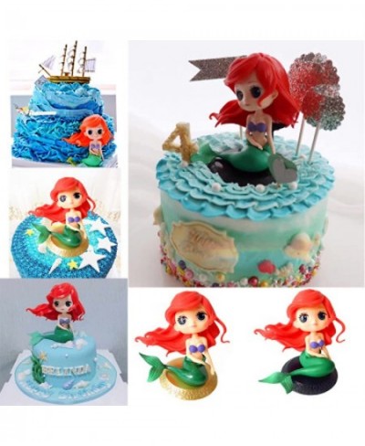 Cute Mermaid Doll Cake Toppers Birthday Cake Decoration Wedding Party Supplies for Birthday Mermaid Theme Party Under the Sea...