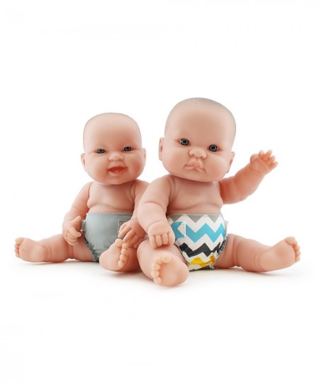 Rumparooz Reusable Baby Doll Diaper Set (2pk) for 10-16 Inch Dolls - Charlie & Platinum $19.42 - Doll Accessories