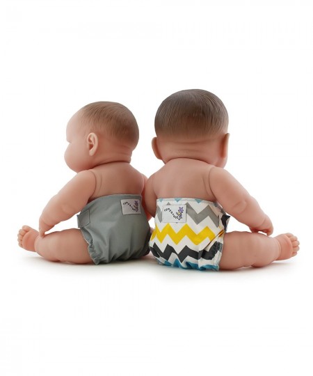 Rumparooz Reusable Baby Doll Diaper Set (2pk) for 10-16 Inch Dolls - Charlie & Platinum $19.42 - Doll Accessories