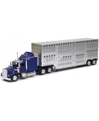 1/43 D/C Kenworth W900 Pot Belly Livestock Trailer $60.42 - Kids' Play Trucks