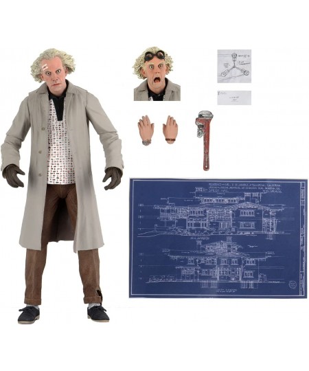 Back to The Future Ultimate Doc Brown - 7" Action Figure - NECA $54.83 - Action Figures