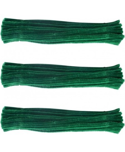 Craft Pipe Cleaners 300 PCS Dark Green Chenille Stem 6mmx 12 Inch for DIY Craft Christmas Irish Festival Decoration Craft Sup...