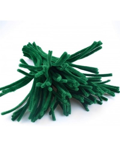 Craft Pipe Cleaners 300 PCS Dark Green Chenille Stem 6mmx 12 Inch for DIY Craft Christmas Irish Festival Decoration Craft Sup...