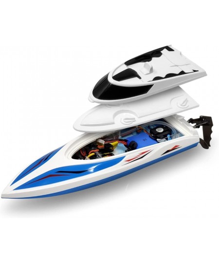 H102 Rc Boat 2.4GHz High Speed Remote Control Boats for Kids and Adults. Electric RC Racing Boat Toy for Boys Girls Outdoor U...