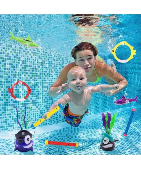 Pool Toys 32 Pack Summer Pool Diving Toys for Kids Fun Swimming Pool Games Sinking Toy Set swim dive toys Underwater Diving G...