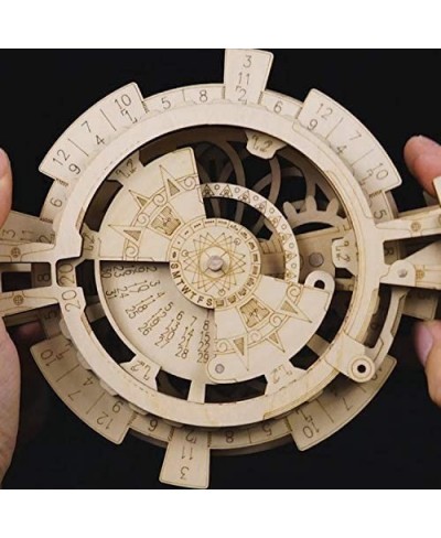 3D Jigsaw Puzzle Clockwork Construction Set DIY Mechanical Model Build Kit Laser Cut Woodcraft (Perpetual Calendar) $26.00 - ...