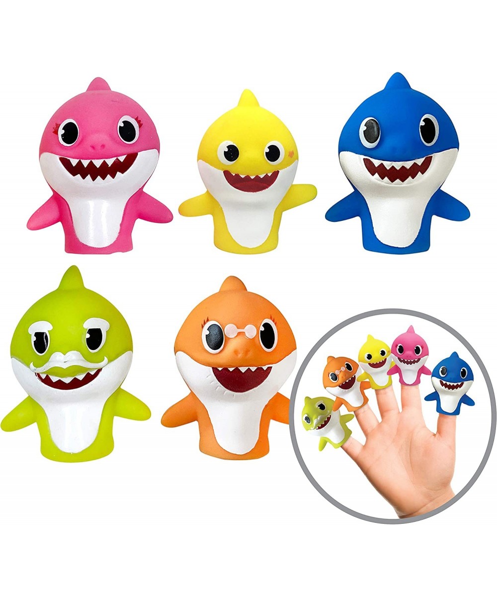 Nickelodeon Baby Shark 5 Pc Finger Puppet Set - Party Favors Educational Bath Toys Story Time Beach Toys Playtime 5 Count (Pa...