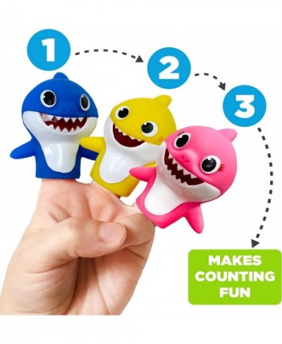 Nickelodeon Baby Shark 5 Pc Finger Puppet Set - Party Favors Educational Bath Toys Story Time Beach Toys Playtime 5 Count (Pa...