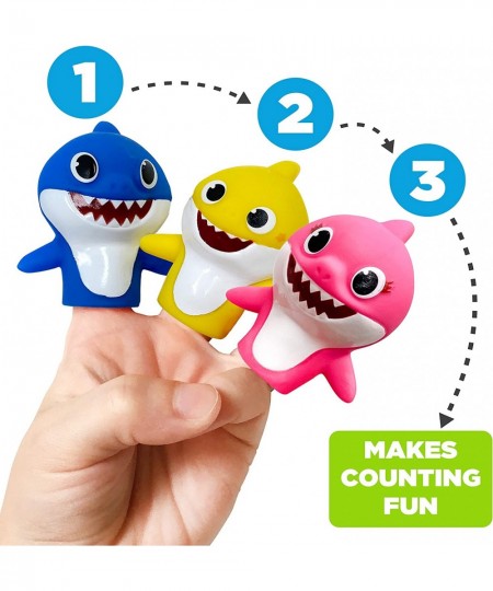 Nickelodeon Baby Shark 5 Pc Finger Puppet Set - Party Favors Educational Bath Toys Story Time Beach Toys Playtime 5 Count (Pa...