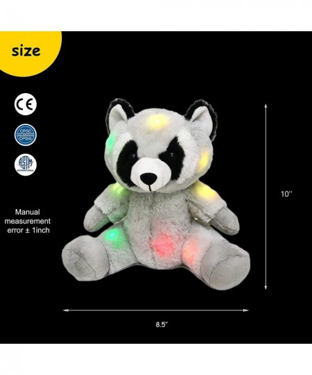 Light up Raccoon Stuffed Animal LED Glow Soft Plush Toy Colorful Companion Birthday Christmas for Kids 10'' $26.11 - Stuffed ...