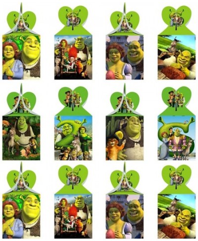 12pcs Shrek Party Favor Gift Boxes Shrek Movie Theme Birthday Party Supplies for Shrek Party Decorations $24.05 - Kids' Party...