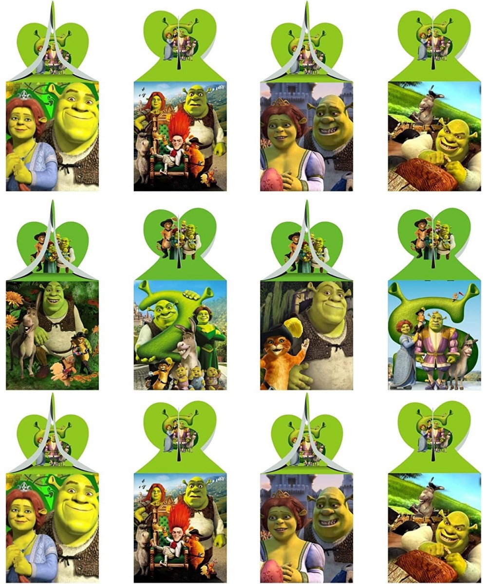 12pcs Shrek Party Favor Gift Boxes Shrek Movie Theme Birthday Party Supplies for Shrek Party Decorations $24.05 - Kids' Party...