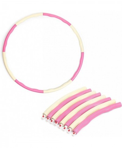 Adjustable Hoops for Adults 8 Sections (Pink and White 37 Inches) $28.09 - Kids' Fitness Equipment