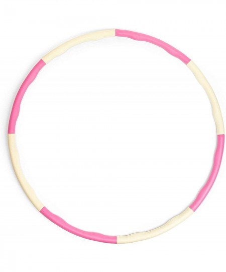 Adjustable Hoops for Adults 8 Sections (Pink and White 37 Inches) $28.09 - Kids' Fitness Equipment