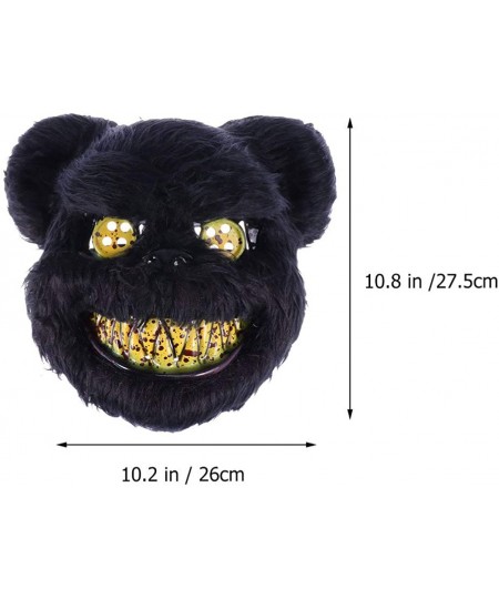 Halloween Bear Mask Animal Cosplay Mask Fancy Dress-up Accessory for Halloween Masquerade Cosplay Costume Party Mask Black $1...