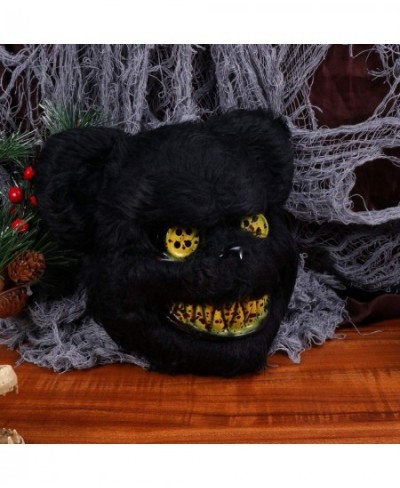 Halloween Bear Mask Animal Cosplay Mask Fancy Dress-up Accessory for Halloween Masquerade Cosplay Costume Party Mask Black $1...