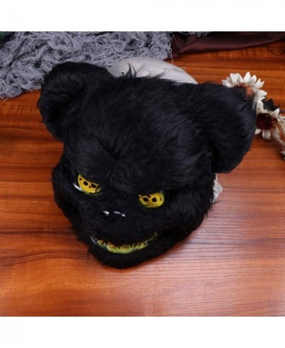 Halloween Bear Mask Animal Cosplay Mask Fancy Dress-up Accessory for Halloween Masquerade Cosplay Costume Party Mask Black $1...